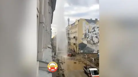 Gejzer w centrum Łodzi