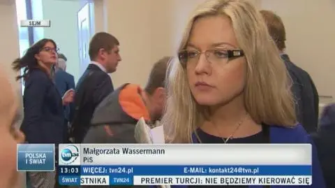 Wassermann o zasadzie proporcjonalności w komisji Amber Gold