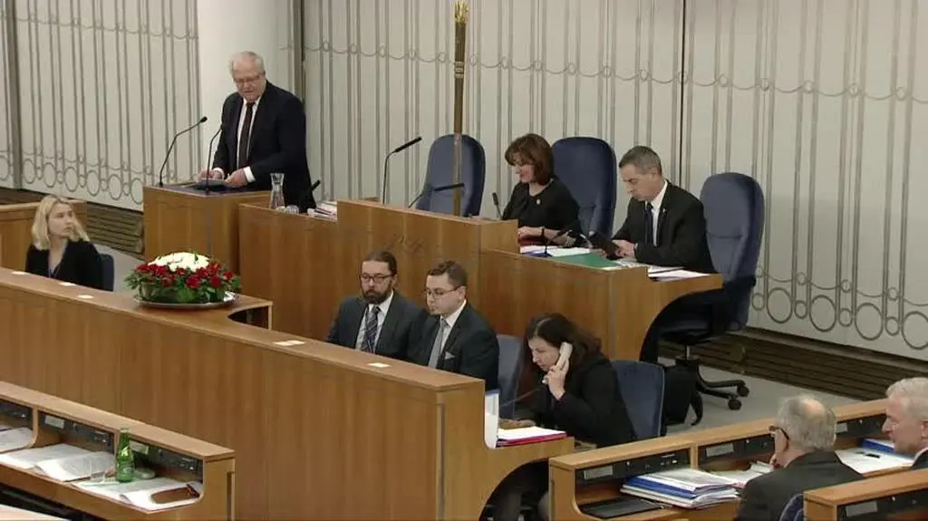 Pierwsza część wystąpienia Stanisława Zabłockiego w Senacie