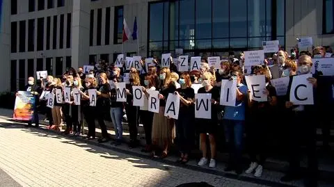 Wiec poparcia dla sędzi Beaty Morawiec