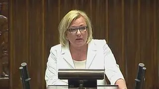 W imieniu klubu Zjednoczonej Prawicy wypowiedziała się Beata Kempa