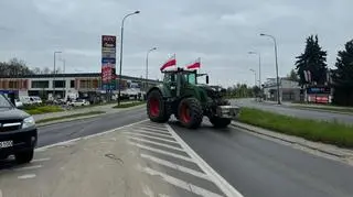 Rolniczy protest w Zgierzu