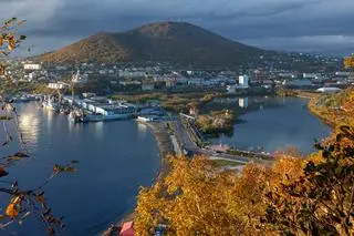 Widok na miasto Pietropawłowsk Kamczacki