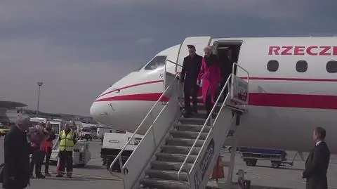 Andrzej Duda z małżonką wylądowali w Budapeszcie