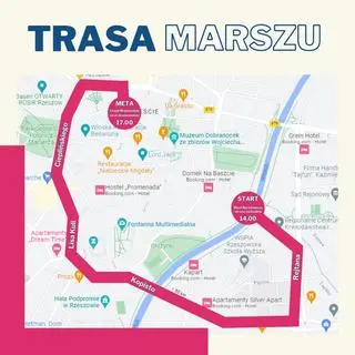 Trasa Marszu Równości w Rzeszowie