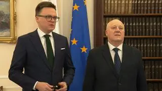 Szymon Hołownia i Sylwester Marciniak 