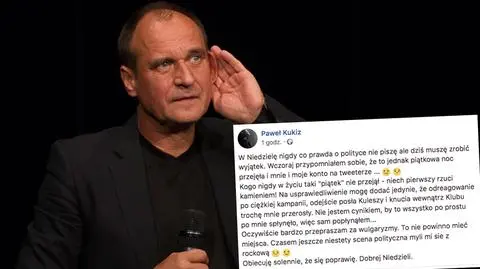 Paweł Kukiz tłumaczy się z wpisów