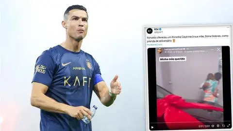 Mama Ronaldo nie mogła powstrzymać łez. Piękny prezent na urodziny