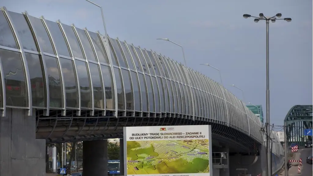 Estakada jest częścią Trasy Słowackiego