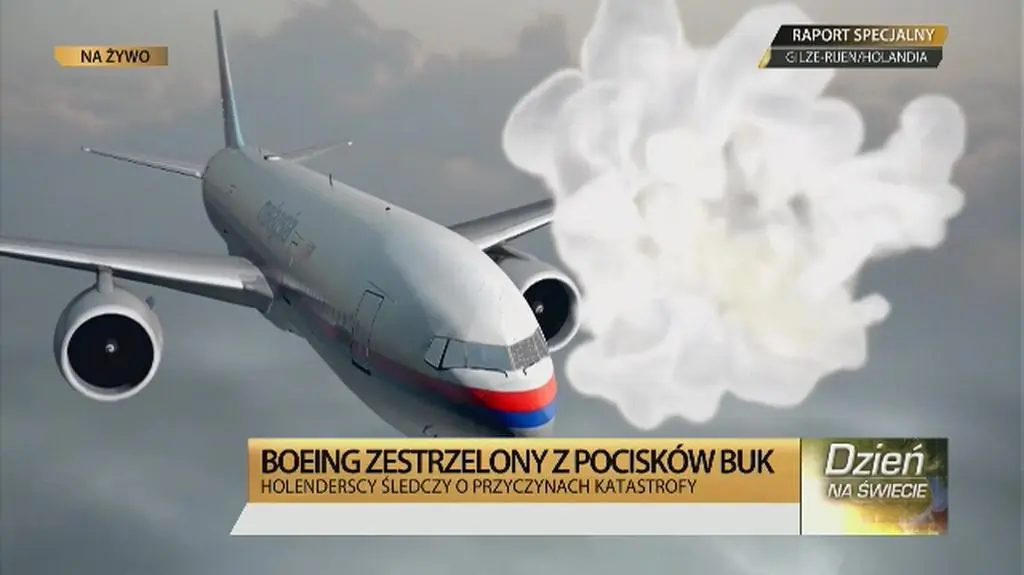 Śledczy ustalili że w samolot trafił Buk