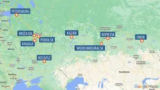 Miasta, w których - według serwisu Baza - doszło do ataków