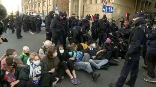 Protest pod Sądem Okręgowym w Warszawie