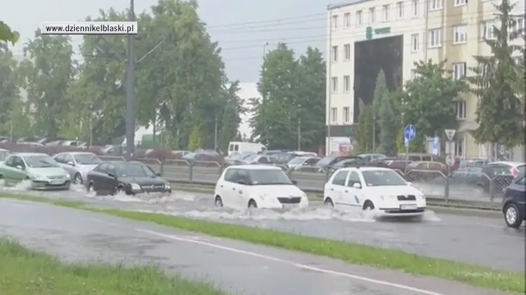 Zalane ulice w Elblągu