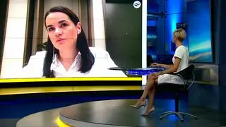 Swiatłana Cichanouska była gościem wtorkowego wydania "Faktów po Faktach"