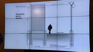 Wizualizacja bariery na granicy