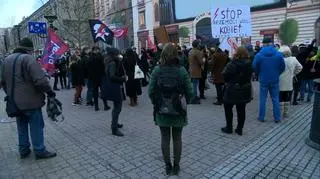 Protest w Łodzi