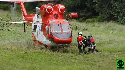 Kilkulatka rozbiła głowę w górach, lądował śmigłowiec