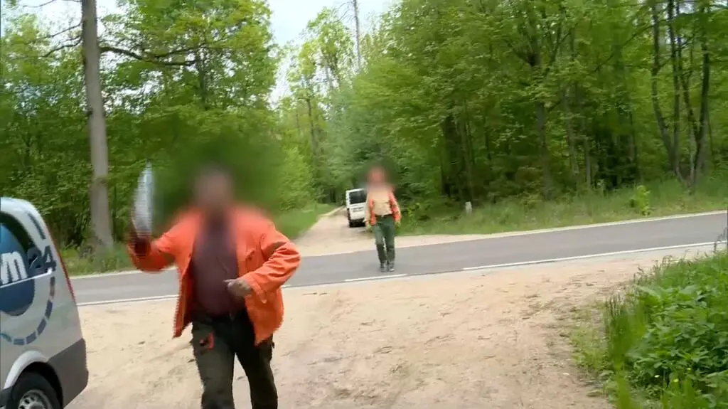 Reporterzy TVN 24 zaatakowani przez wycinających puszczę