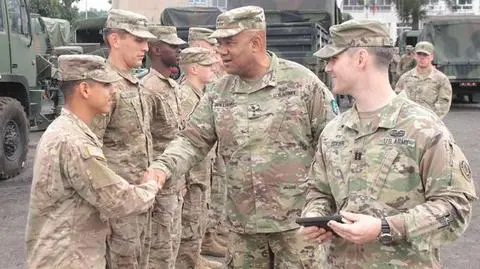 Gen. Darryl Williams podczas wizyty w Polsce
