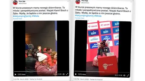 Stoch zaskoczył Kubackiego. Na konferencji wcielił się w rolę dziennikarza