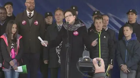 Ewa Kopacz wzięła udział w marszu przeciwko dopalaczom