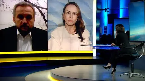 Marcin Jędrychowski i Maria Rotkiel w "Faktach po Faktach"