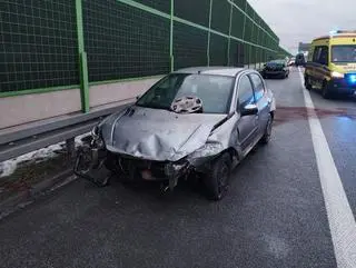 Dwie kolizje na autostradzie A1