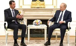 Baszar al-Asad oraz Władimir Putin