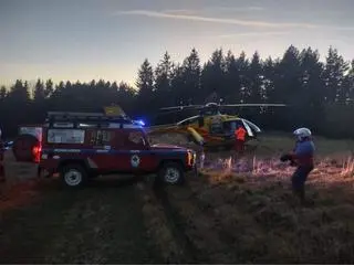 Wypadek w rejonie Jaworzynki Gorcowskiej