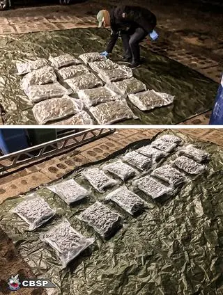 Łącznie funkcjonariusze znaleźli 120 kg marihuany