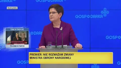 Pozycja Macierewicza niezagrożona. Nie ma w tej chwili dyskusji o zmianach w polskim rządzie