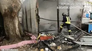 Chersoń po rosyjskim ostrzale 
