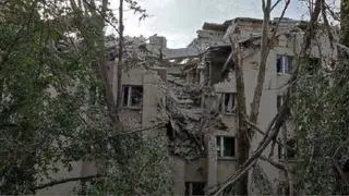 Rosyjska baza w Kadyjewce po ukraińskim ostrzale 