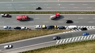 Do zderzenia pojazdów doszło na A4, na wysokości Krakowa