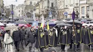 Biały Marsz na ulicach Krakowa