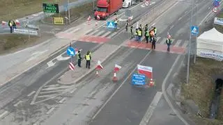 Protest rolników w Medyce
