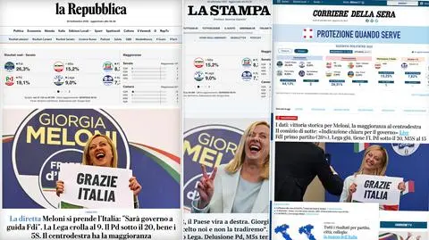 "Rzym to nie Warszawa". Włoskie media po zwycięstwie prawicy