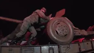 Armata odcięła słup ognia od instalacji 