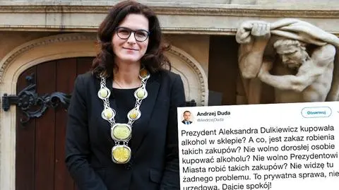 Nagranie z prezydent Dulkiewicz komentowano na Twitterze