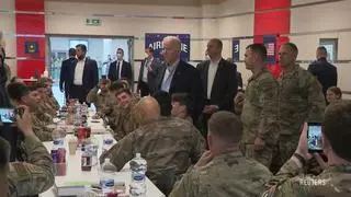 Joe Biden spotkał się z amerykańskimi żołnierzami