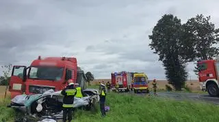 Wypadek w miejscowości Bonin. Nie żyją trzy osoby 