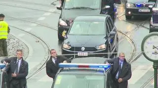 Papież Franciszek w drodze do Prokocimia