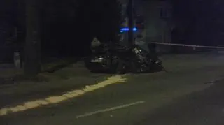 Do wypadku doszło na miejskim odcinku drogi krajowej nr 36, około godz