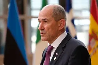 Premier Słowenii Janez Jansza 