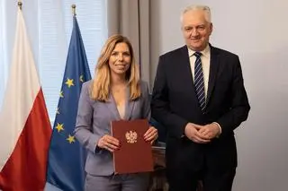 Anna Kornecka i Jarosław Gowin