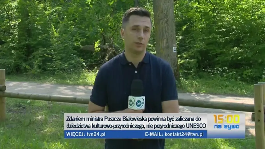 Minister Szyszko i jego zwolennicy w Puszczy Białowieskiej