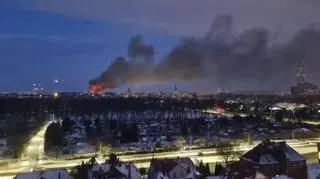 Pożar widoczny był ze znacznej odległości 