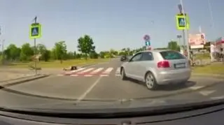 Rowerzysta z obrażeniami ciała trafił do szpitala