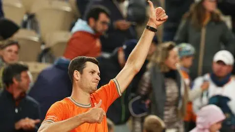 Hurkacz w doskonałym humorze. "Mam nadzieję, że za rok będzie hotel przy korcie"