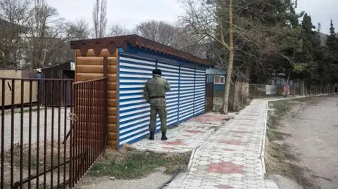 Punkt kontrolny w wiosce Praskowiejewka 